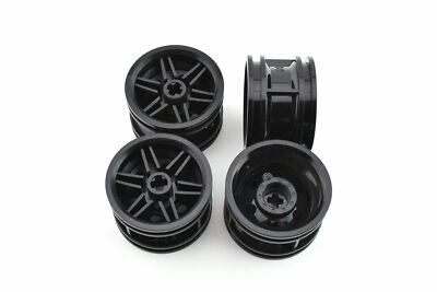 TCM BRICKS Black Wheel 30mm D. x 14mm X4 Compatible Parts & Pieces