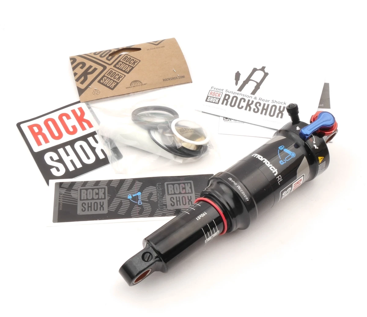 RockShox Monarch RL Damper 190x51mm Black Remote Lockout 190mm Rt RT3 New