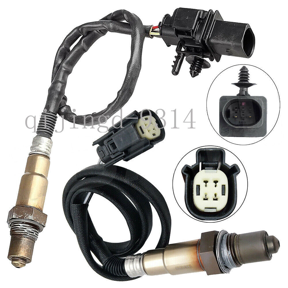 2pcs Oxygen O2 Sensor 1&2 For 2014 2015 2016 2017 Ford Fiesta L3 1.0L Front+Rear