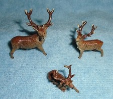Vintage 1930s Lead "Three Deer/Stags" Made in Pre-war Germany Near Mint Cond. L