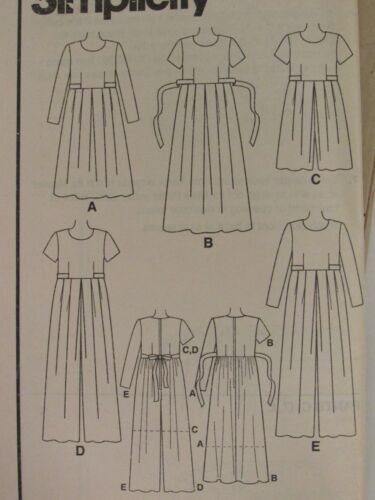 OOP SIMPLICITY 7455 Misses & Pts Dress & Jumpsuit in 6 Looks PATTERN 12-14-16 UC - Picture 2 of 3