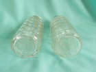 Vintage Waffle Patterned 4" Glass Salt/Pepper Shaker Set — photo 5