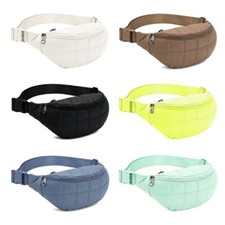 Women Men Fanny Packs Belt Bag Small Crossbody Bag Chest Bag Solid Waist Bag
