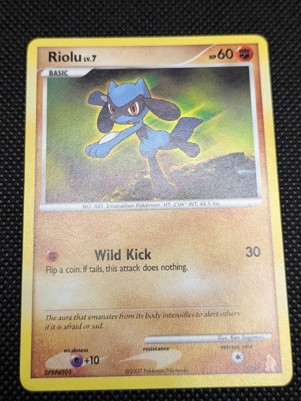 Pokemon Card 2007 RIOLU 6/61 Diamond & Pearl Lucario Trainer Kit NM