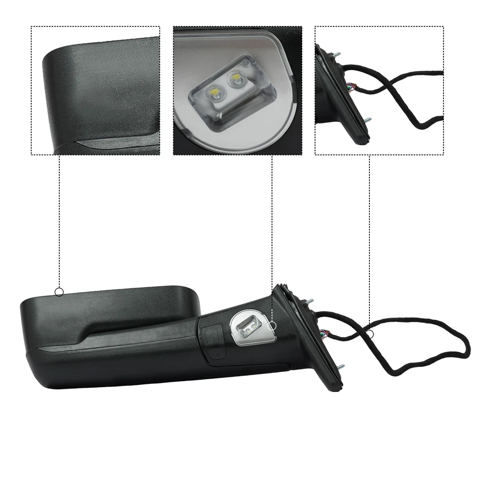 For 2019-2021 Ram 2500 3500 LH Towing Mirror Left Driver Side Rearview Mirror - Image 4 of 4