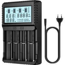 Schnelles LCD-Batterieladegerät für Li-Ion,...