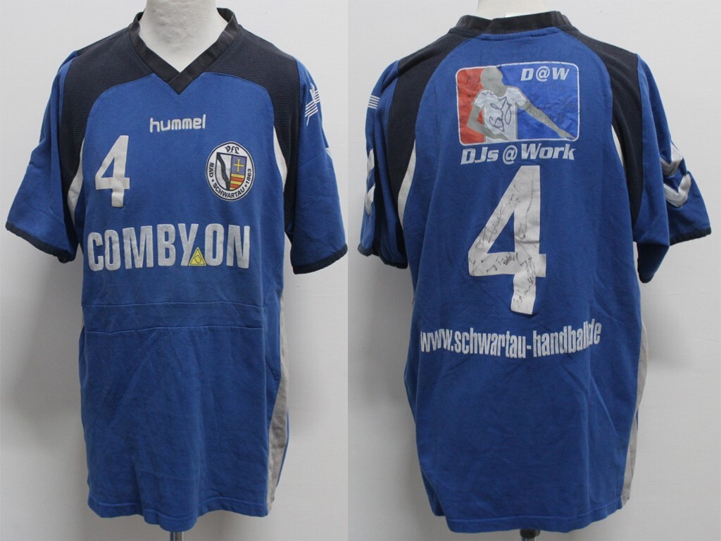 BAD SCHWARZEWAU GERMANY SIGNED JERSEY HANDBALL VINTAGE SHIRT JERSEY WORN