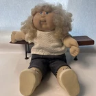 COLLECTIBLE 17”CABBAGE PATCH DOLL BLONDE HAIR BLUE EYES EXCELLENT CONDITION 80s