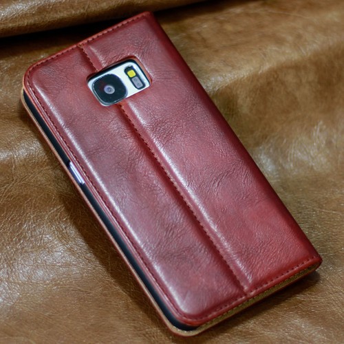 Premium Schutzhülle für Apple / Samsung Smartphone Tasche Case Cover Handy rot - Picture 6 of 10
