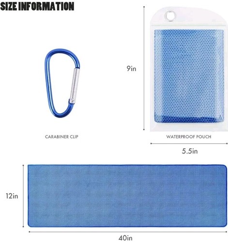 4 Pack Cooling Towels for Neck and Face, Gym Towel - Picture 5 of 7