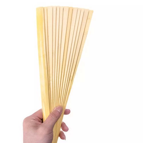 New Natural Wooden Bamboo Fan Stave - Wholesale Feathers & Craft Supplies - Bild 4 von 6