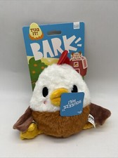 Bark Box Fuzzy Farm Cock A Doodle Dude Chicken Rooster All Sizes Tug Dog Toy