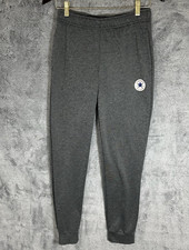 Converse Youth Sweat Pants Chuck Taylor All Star Logo Boys Gray Size XL Fleece