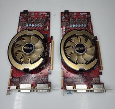 Pair of Asus ATI Radeon HD 4850 EAH4850/HTDI/512M/A PCIE Crossfire DVI 512MB