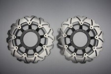 Pair Wave Floating Front Brake Discs 296mm For HONDA CBR 600 F4/F4I (US) 2001-06