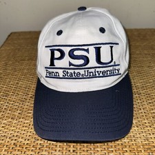 VTG The Game Adults Penn State Nittany Lions Bar SnapBack Adjustable Hat White