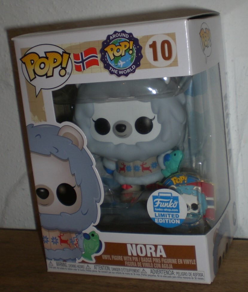 Pin Funko Pop #10 Nora - Noruega - Funko Shop Edición Limitada Alrededor Del Mundo