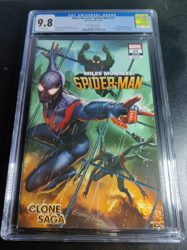 Miles Morales Spider-Man #25 Greg Horn Exclusive Trade Comic Book Marvel CGC 9.8
