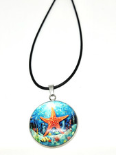 Starfish Cabochon Pendant Necklace