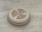 FENTON SIGNED GLASS JK SPINDLER BURMESE POWDER JAR VASE REPLACEMENT LID ONLY