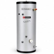 Gledhill ES 200L Indirect Unvented Hot Water Cylinder Stainless Steel SESINPIN20