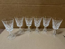 Waterford Crystal Kinsale Port Wine Glasses Set Of 6 *READ*
