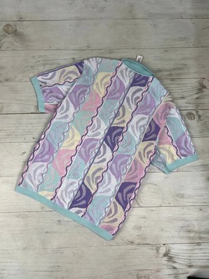 Supreme Abstract Textured Zip Up Polo Men SZ M | eBay