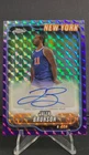 2024-25 Chrome - Jalen Brunson Autograph #TCA-JB Purple Geometric Refractor