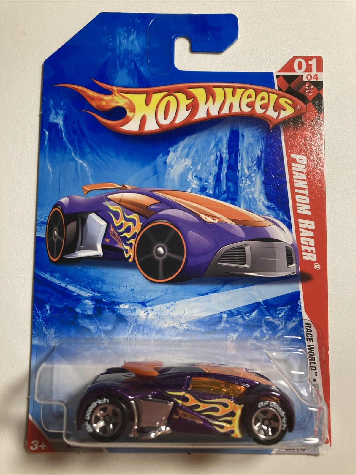 Hot Wheels 2010 #209 Phantom Racer Bf Goodrich Walmart Exclusive Race World