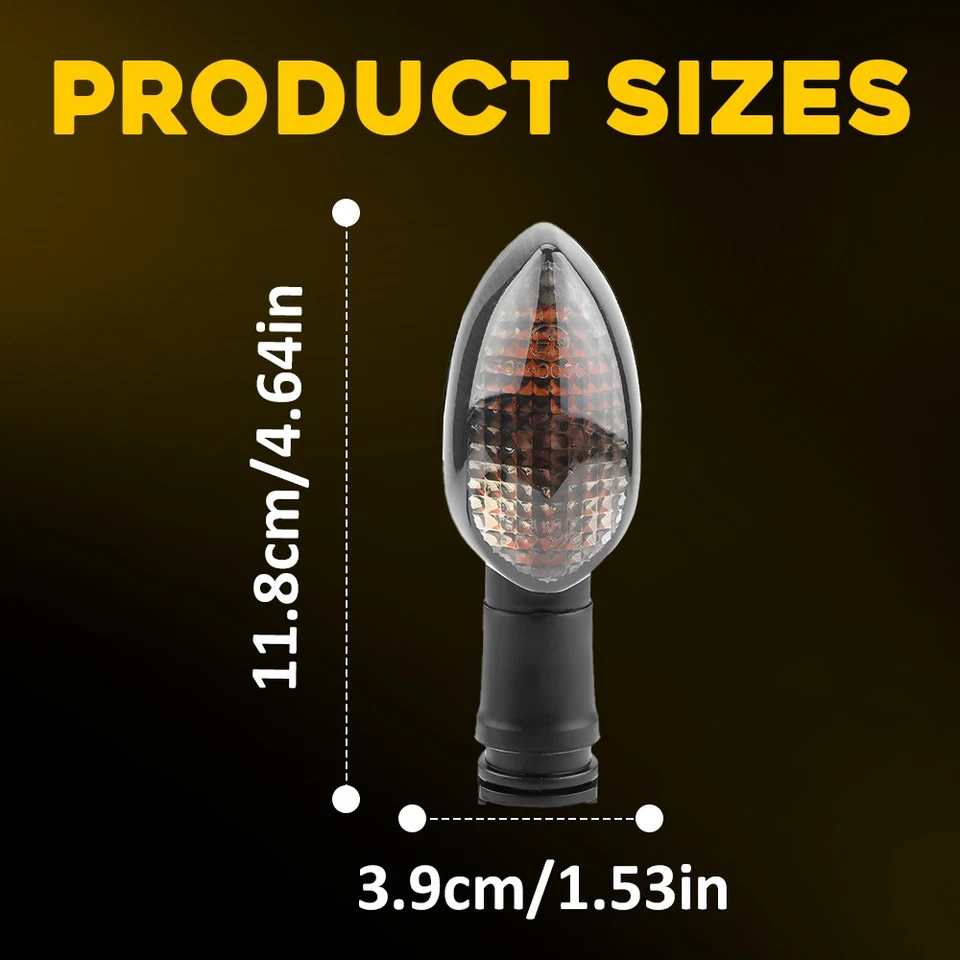 4X Lámpara indicadora de luz de señal de giro delantera/trasera para YAMAHA YZF- R25 R3 R15 R1 R6 Foto 2 de 4