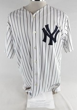 2017 New York Yankees Ryan Lavarnway #30 Game Used White Jersey ST Opening Day 5