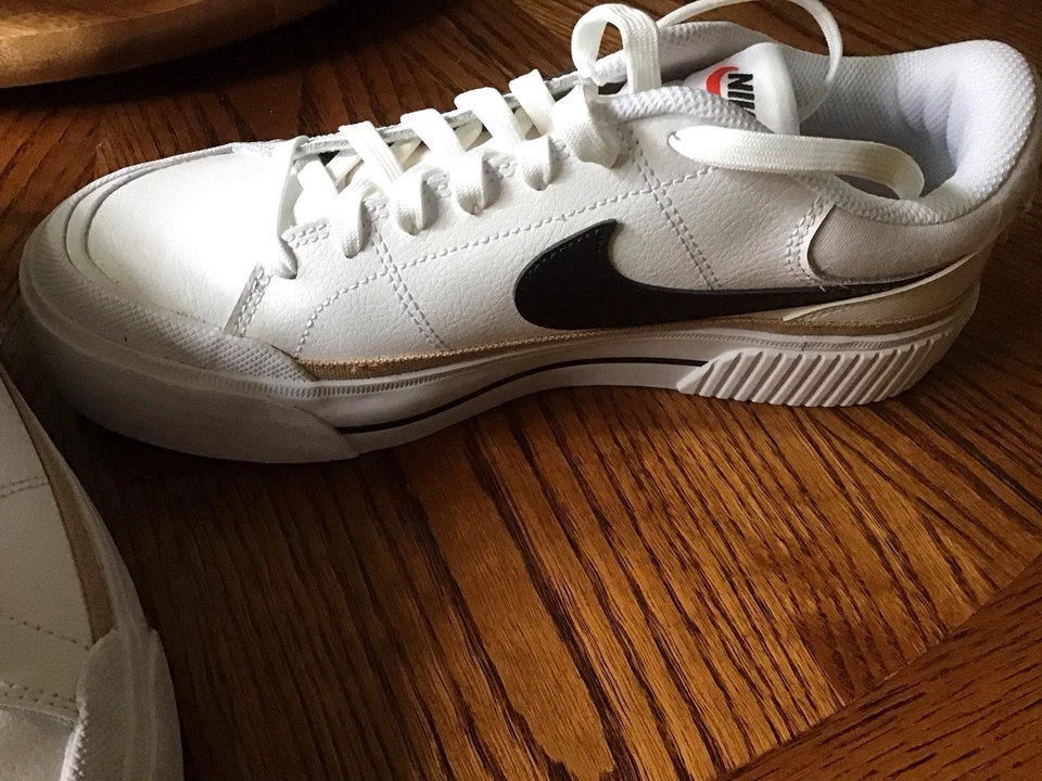 Talla 9 - Nike Court Legacy Lift Low Blanco Cáñamo W Foto 3 de 4