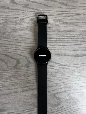 Samsung Galaxy Watch4 44mm Black Aluminum Fitness Tracker Bluetooth Smart Watch