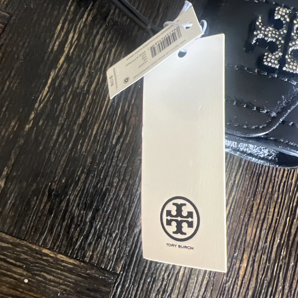 NWT Tory Burch Kira Metallic Pave Air Pods case  - Изображение 2 из 4