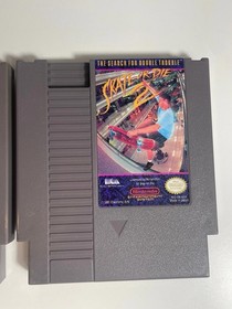 Skate Or Die & Skate Or Die 2 Nintendo NES Games Bundle Authentic Clean