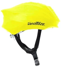 VeloToze HiViz Waterproof Latex Helmet Cover - Lightweight, Aerodynamic, Fits