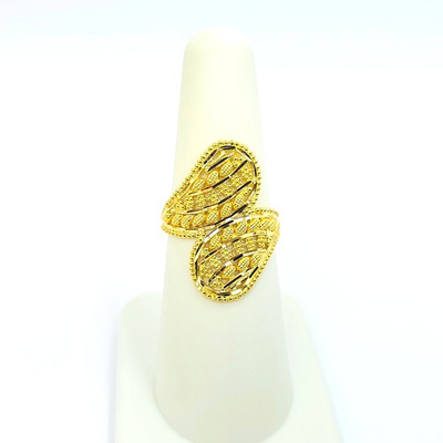 #ad #ad 22K Yellow Gold Ring US Size 6.75 Genuine Hallmarked 916 Handcrafted $785.60