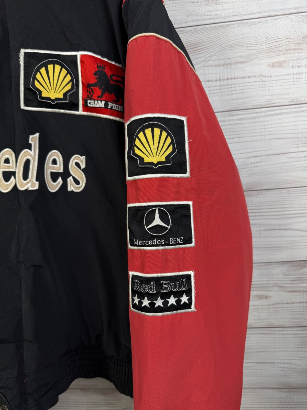 Rare Vintage Racing Jacket Mercedes-Benz Marlboro Shell Red Bull image 8