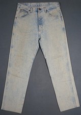 WI01420 VINTAGE 1980s WRANGLER USA MADE STRAIGHT LEG JEANS 34X34 (msr 31"x30.5")