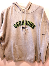 Seattle Seahawks 2XL NFL Team Apparel Reebok Gray Hoodie Football