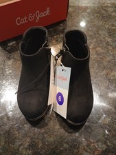 BRAND NEW INFANT GIRLS SIZE 6 CAT  JACK BLACK BOOTS