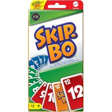 Mattel Games - Skip-Bo Card Game Family Game Board Game Children's Game