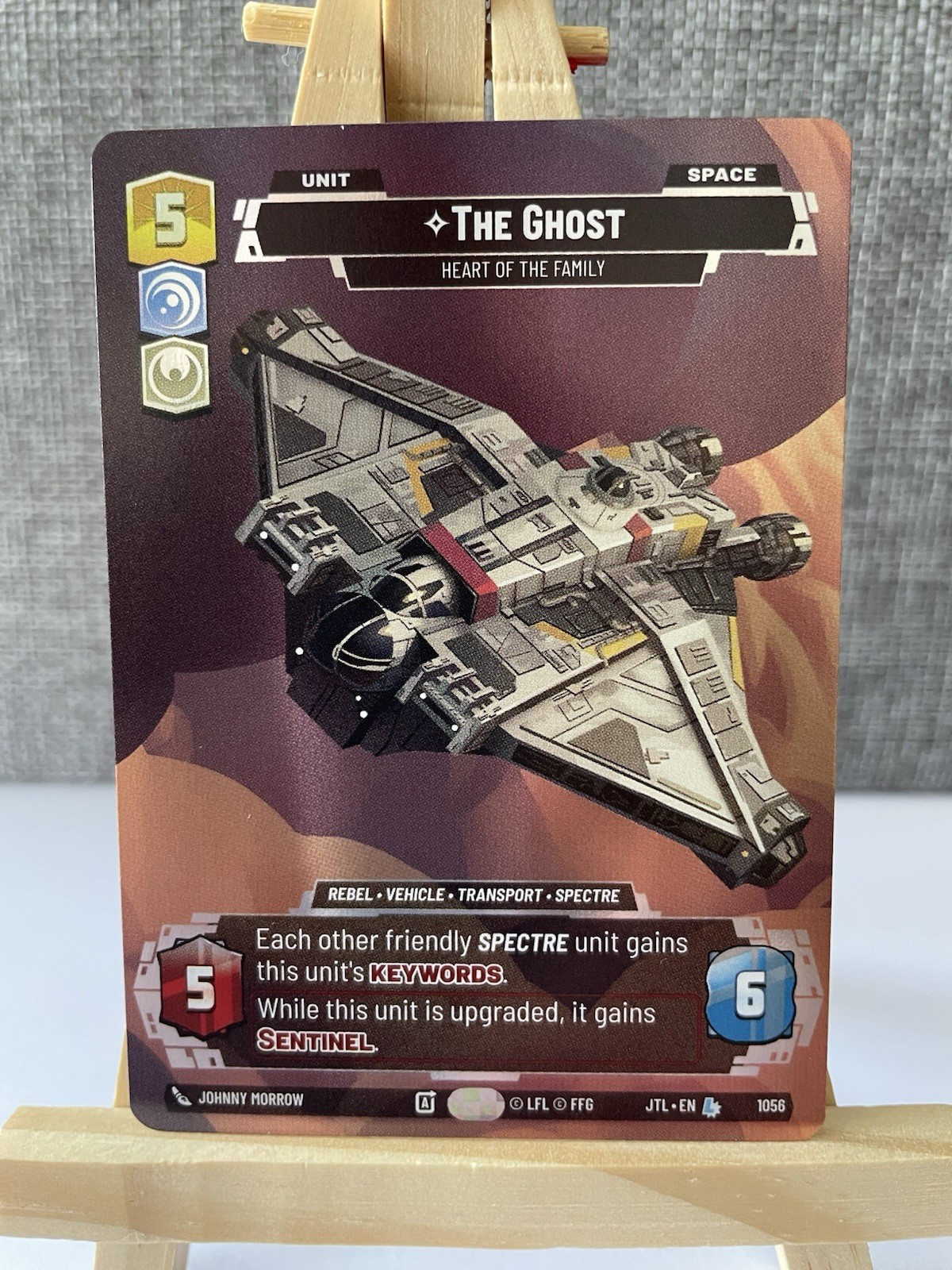 Star Wars Unlimited JTL - Prestige Foil - The Ghost  - Legendary Card 1056