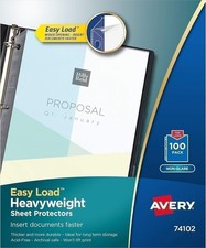 Avery Heavyweight Non-Glare Sheet Protectors, 8.5" x 11", 500 Total Protectors