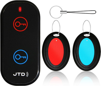 Key Finder with 2 Receivers, 1 Lost Wireless Car Tracker Keychain 130Ft 85Db RF 