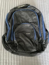 TARGUS Backpack Laptop Tablet Computer Travel Bag Blue & Black AC0069