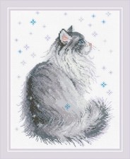 Riolis 1912 Kreuzstich Stickpackung "Weihnachten", Zählmuster, 24x30cm