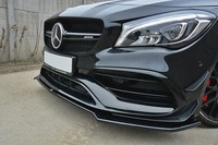 Maxton Design Frontlippe V.2 Passend FüR Mercedes CLA A45 AMG C117 FL Schwarz Ho
