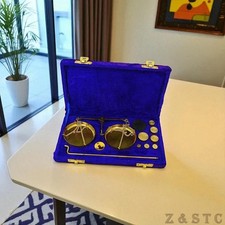 Weighing Scale Apothecary Balance Scales with 8 Weights Antique brass Gift