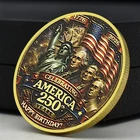 America 250th Birthday Coin 1776-2026 Liberty Presidents Commemorative Medal
